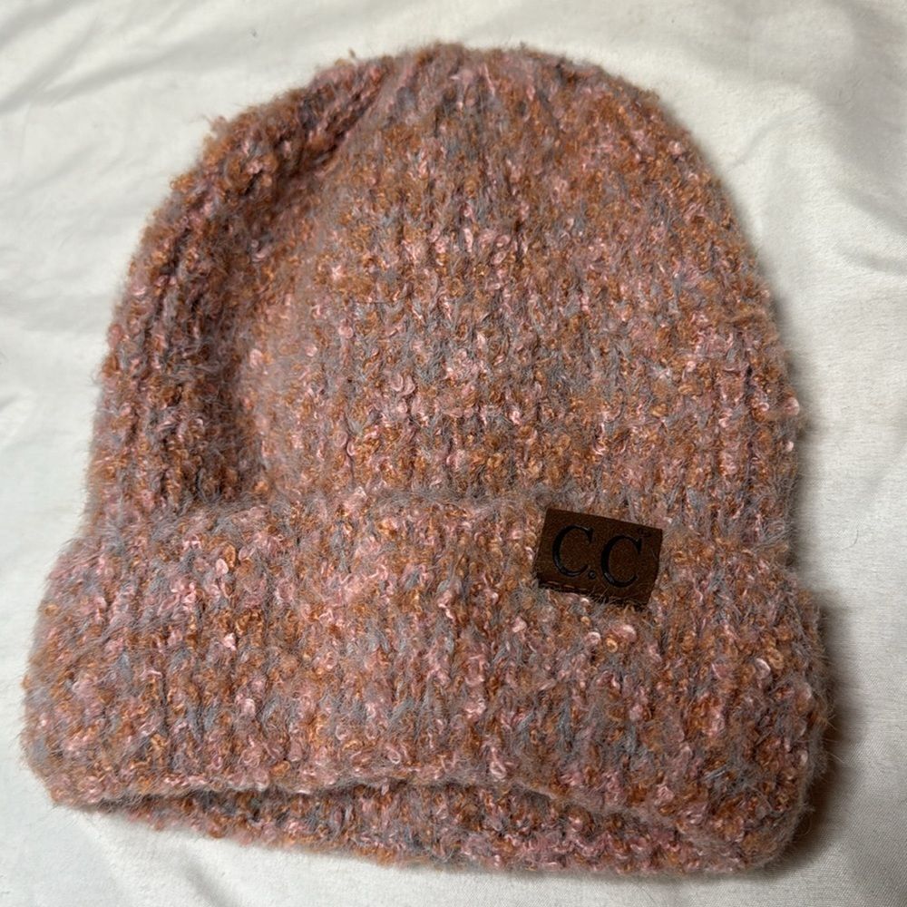 C.C Accessories Confetti Multi Tone Color Ribbed Beanie Hat. - Picture 2 of 6